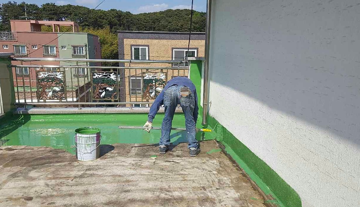 계룡 옥상 우레탄방수 - 옥상 우레탄 도막방수 마감